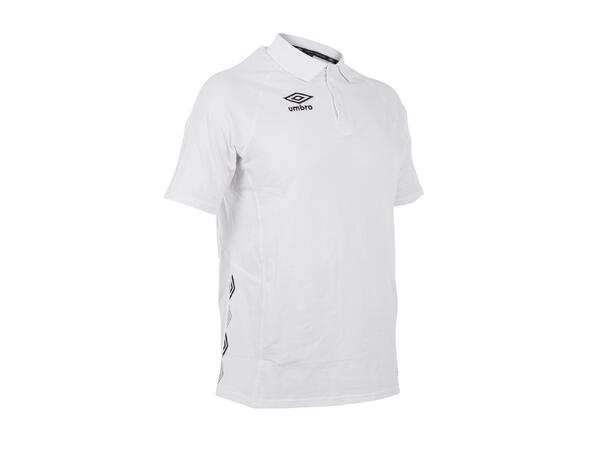 UMBRO UX-1 Polo Pique Hvit L Sporty piké i bomull 